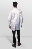 Men Lab Coat ( with snap button & rib)