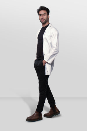 Men Lab Coat ( with snap button)